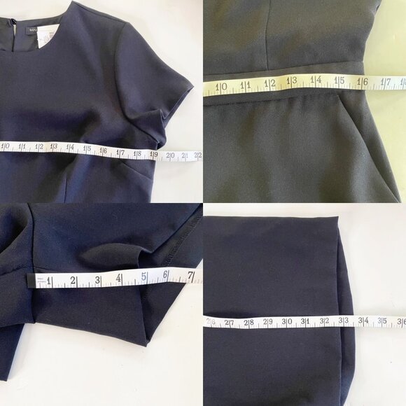 NWT Banana Republic Women's Size 8 Black Romper Shorts Keyhole Back NEW - Picture 7 of 8